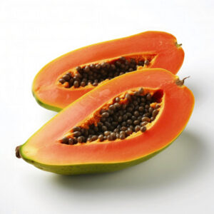 Papaya cortada